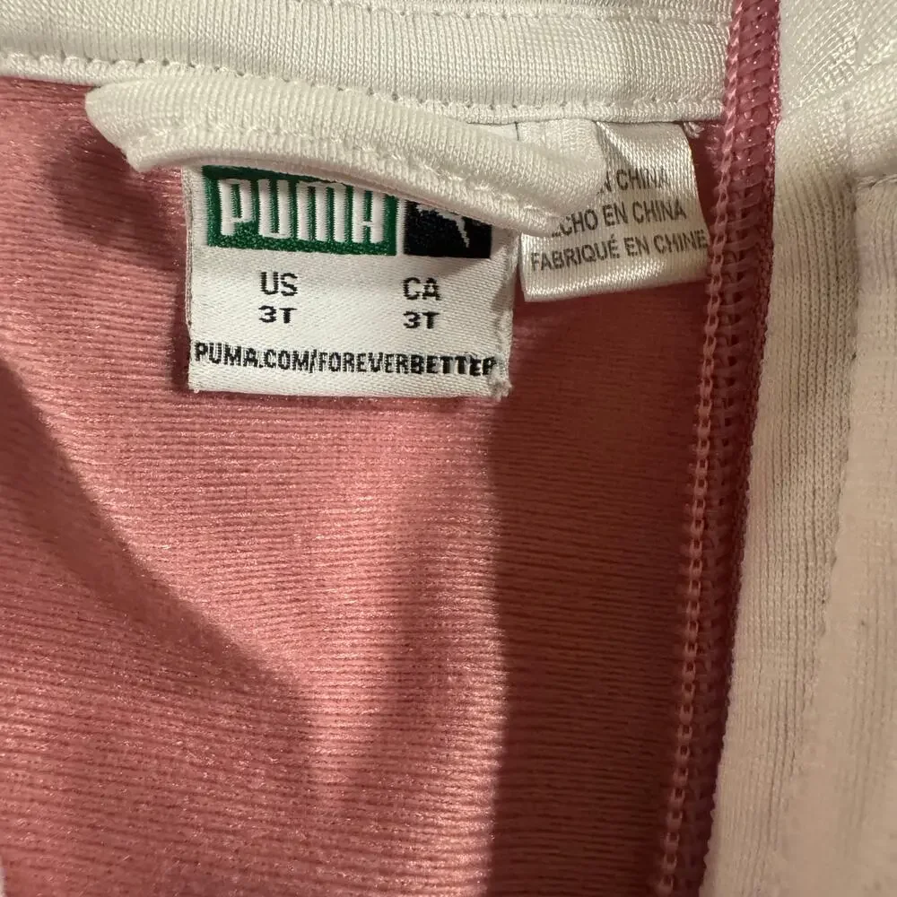 Puma Toddler 3T Zip Up Pink Jacket - Picture 3 of 6